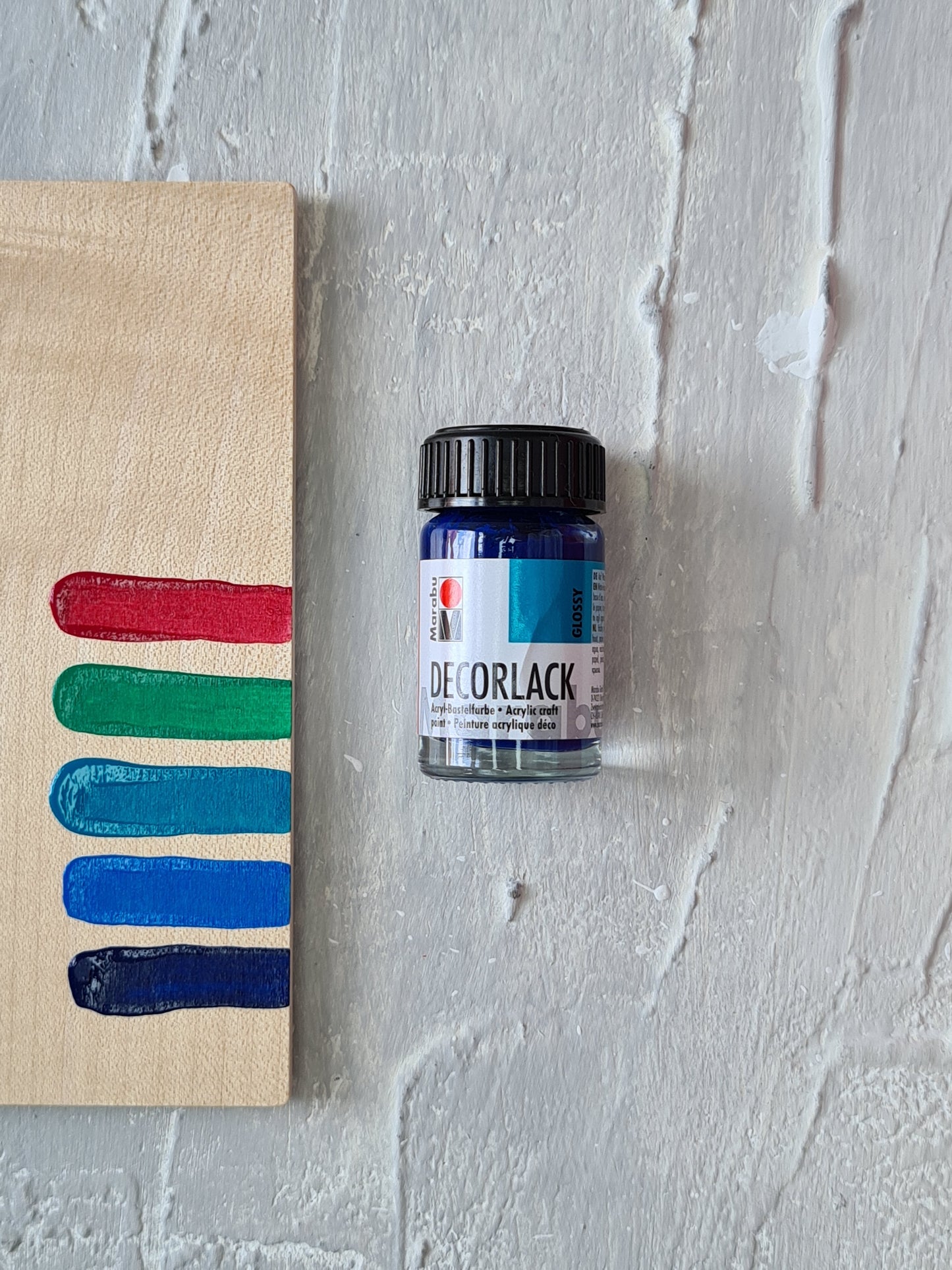 Dunkelblau, Marabu Decorlack Acrylfarbe, Farbpalette