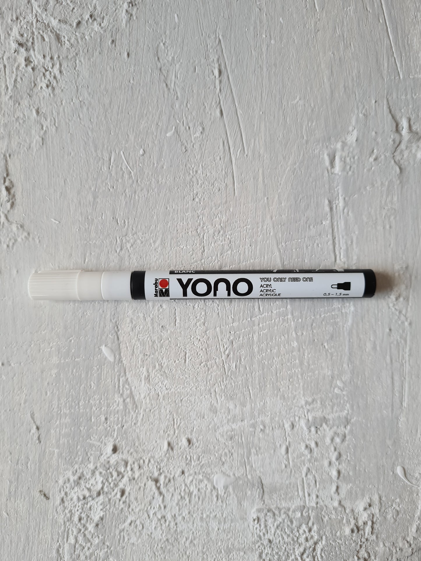 YONO Acrylmarker von Marabu, weiß, 0,5-1,5mm