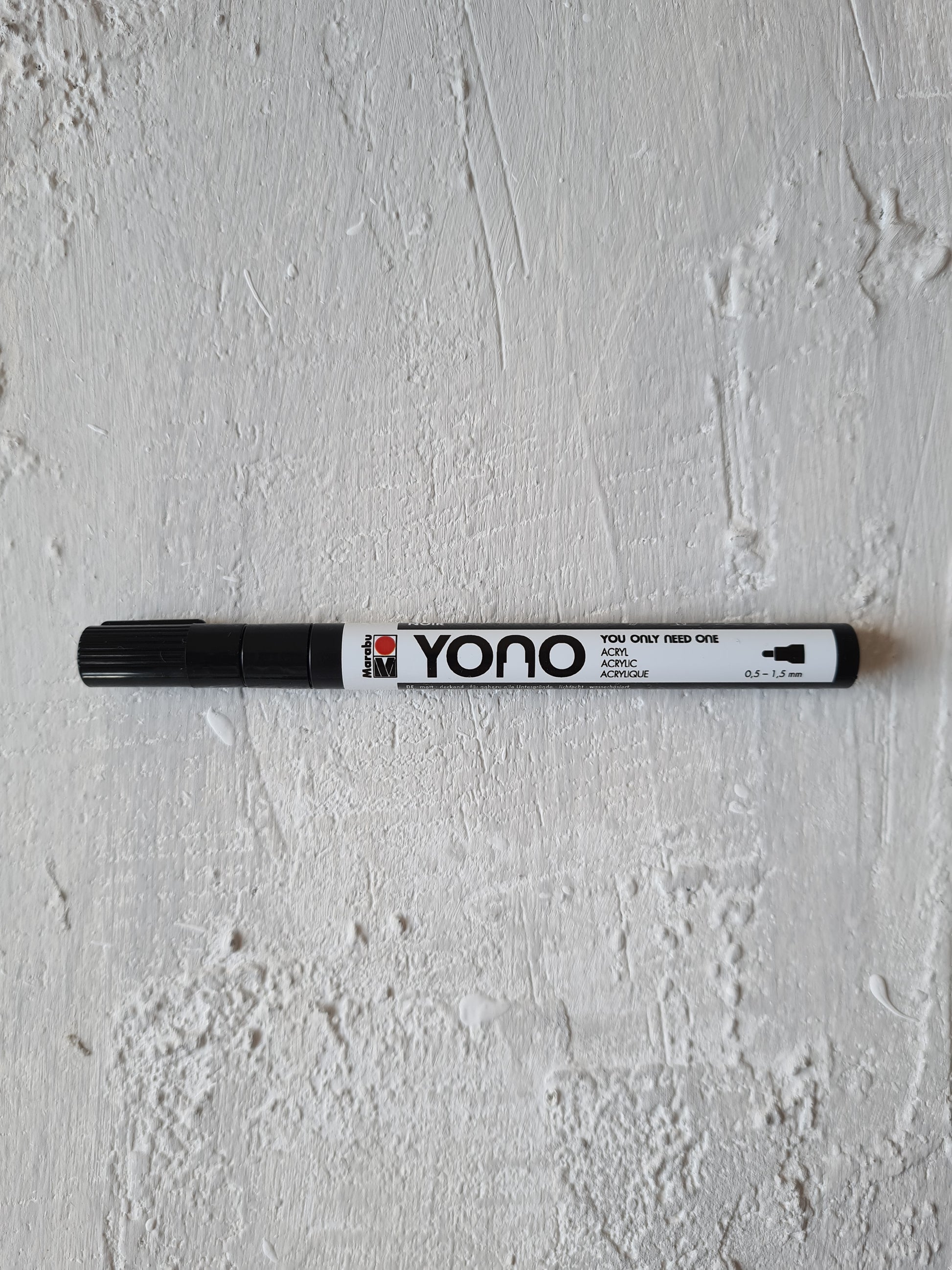 YONO Acrylmarker von Marabu, schwarz, 0,5-1,5mm